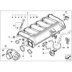 Genuine BMW Intake manifold with flap control (11617800585)