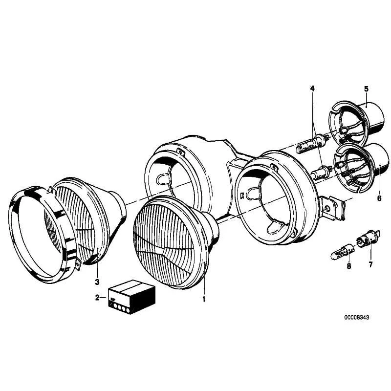 Genuine BMW Low beam insert (63121356415)