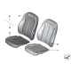Original BMW Bezug Basis Lehne Leder links (52107303713)