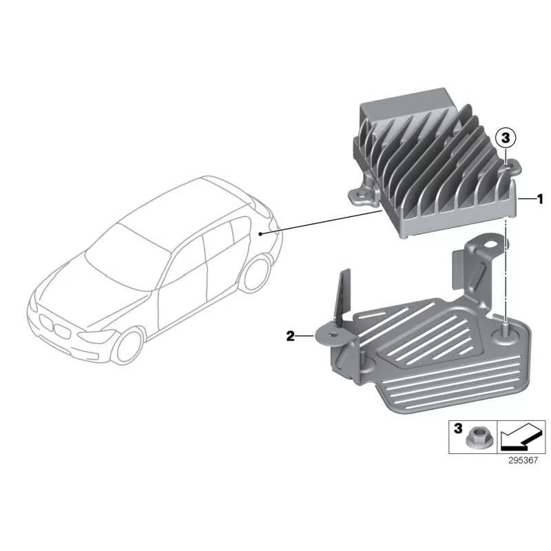 Genuine BMW Control unit, Active Sound Design (65126820696)
