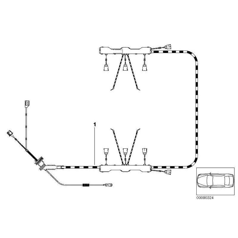 Genuine BMW wiring harness, engine ignition module (12517532251)