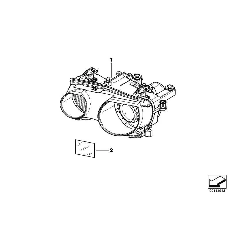 Genuine BMW Headlight left (63126905489)