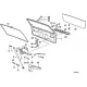 Genuine BMW Left trunk lid hinge (41628149489)