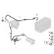 Genuine BMW Battery cable/cable starter (12428580061)