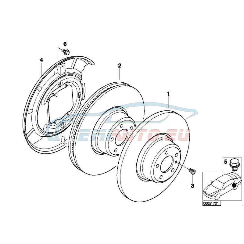 Original BMW Bremsscheibe belüftet (34216855157)