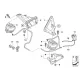 Genuine BMW Engine supporting bracket, left (22116758419)