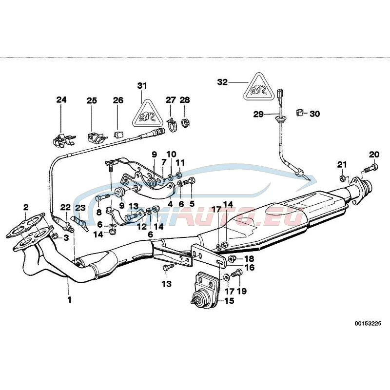 Genuine BMW Oxygen sensor (11781721125)