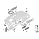 Genuine BMW Cover panel, Centerstack (51459365090)