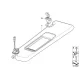 Genuine BMW Sun visor bracket (51166957044)