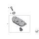 Genuine BMW Bracket, control unit (13617706208)