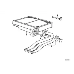 Genuine BMW Heater radiator (64116971104)