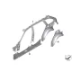 Genuine BMW Right interior side frame (41007297934)