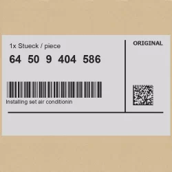 Genuine BMW 64509404586 - Installing set air conditioning