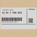 Genuine BMW 12517794818 - Engine wiring harness, engine module
