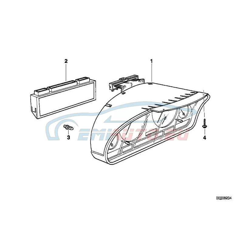 Genuine BMW INSTRUMENTS COMBINATION UNCODED (62106942232)