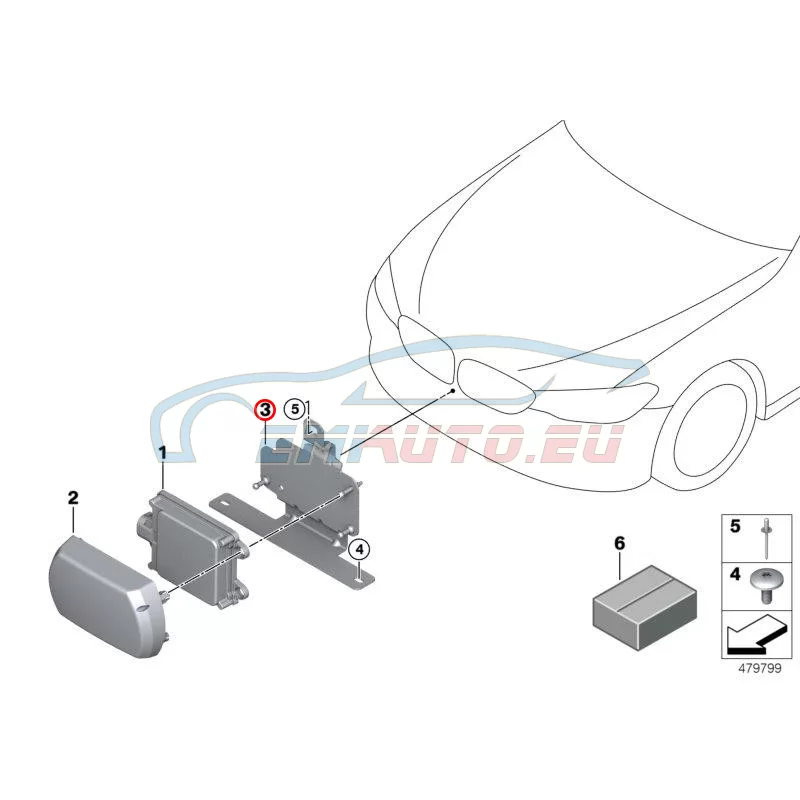 Original BMW Halter Sensor (66316873401)